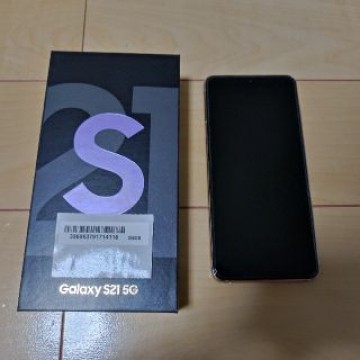 au Galaxy S21 5G SCG09 バイオレット 美品