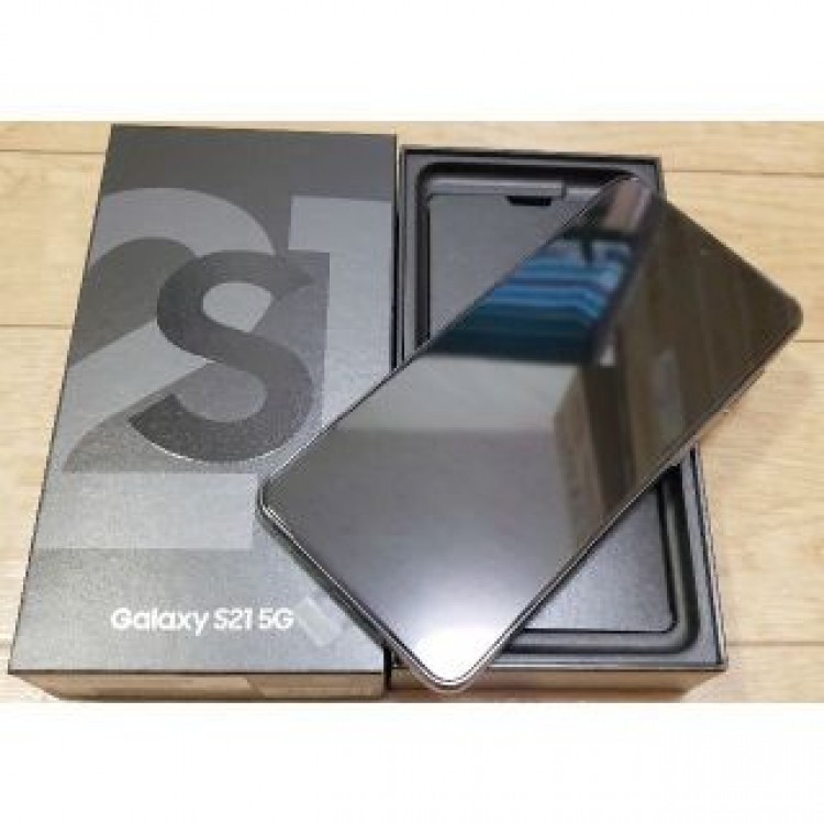 新品 au Galaxy S21 5G SCG09 灰色 公式SIM解除済み