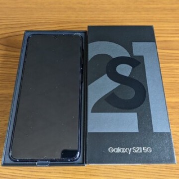サムスン au Galaxy S21グレー 新品・未使用 SIMロック解除