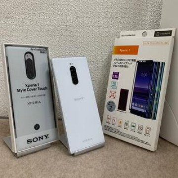 【超美品】SONY Xperia1 SOV40 ホワイト　本体SIMロック解除済
