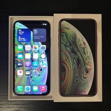 送料無料 Apple iPhone XS 256GB スペースグレイ 中古