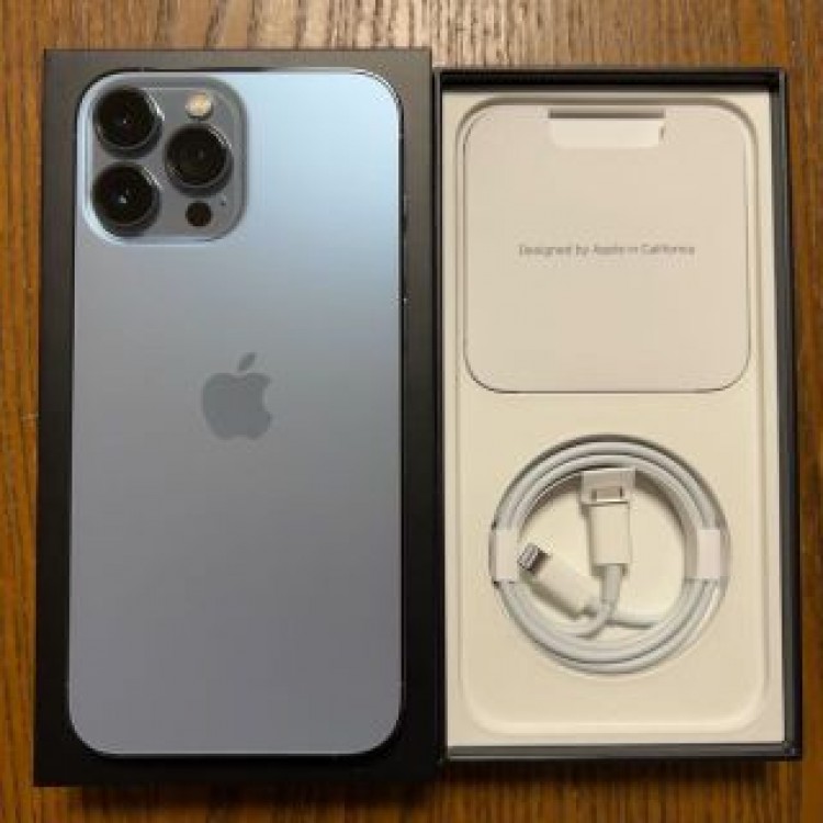【美品】SIMフリー iPhone13 Pro Max 128GB シエラブルー