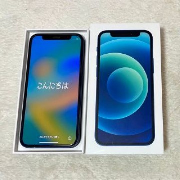 iPhone12mini 128GB ブルー SIMフリー (最大容量85%)