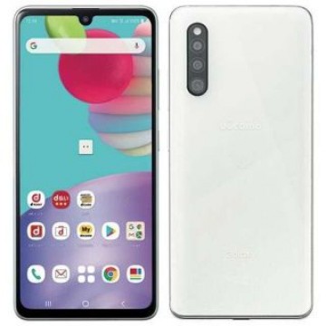 美品中古Galaxy A41 SCV48 ホワイト 64GB ▲