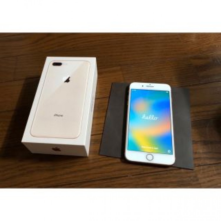 iPhone 8plus 256GB バッテリー100% ゴールド　simフリー