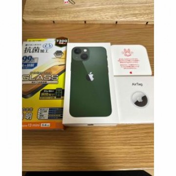 iPhone 13 mini グリーン 128 GB 新品未使用+AirPods