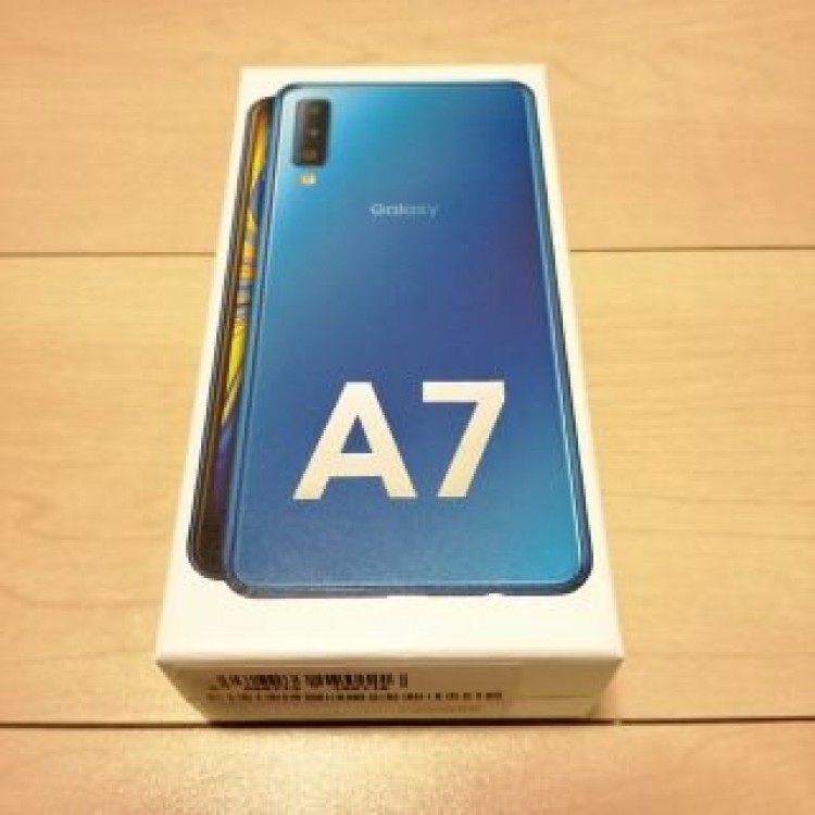 【美品】Galaxy A7ブルー SM-A750CSIMフリー 匿名配送
