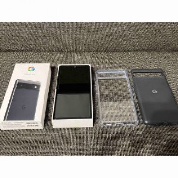 Google pixel 6a Charcoal 128GB 透明、純正ケース付