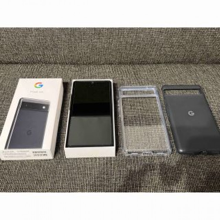 Google pixel 6a Charcoal 128GB 透明、純正ケース付