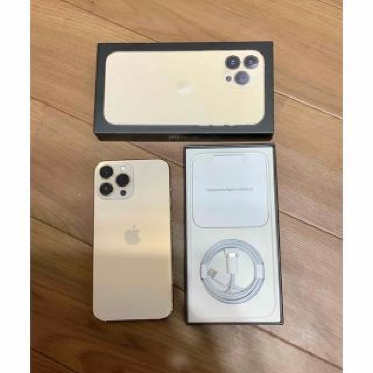 美品 iPhone13 pro max 128GB ゴールド　バッテリー100%