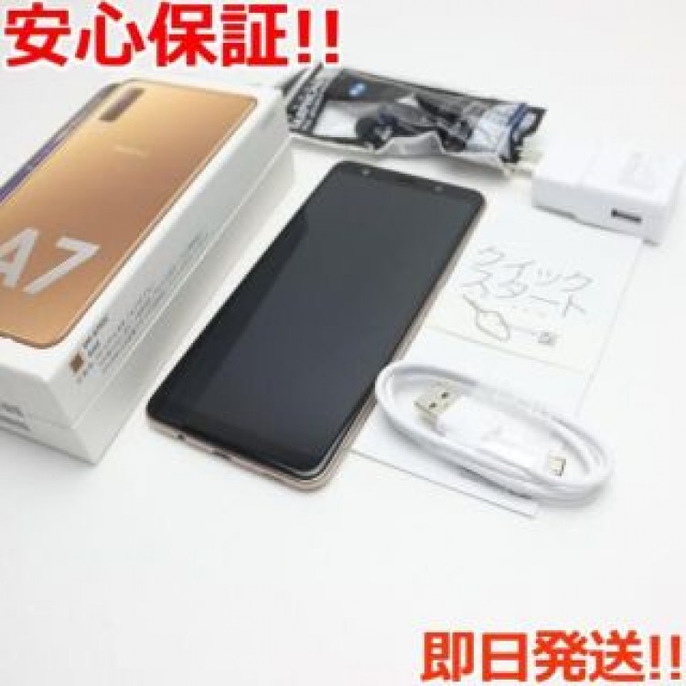 超美品 SIMフリー Galaxy A7 ゴールド
