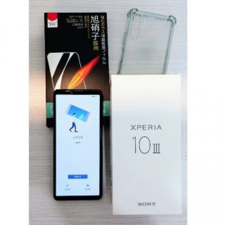 Xperia 10 III　ブラック（ケース・フィルム付き）Y!mobile版