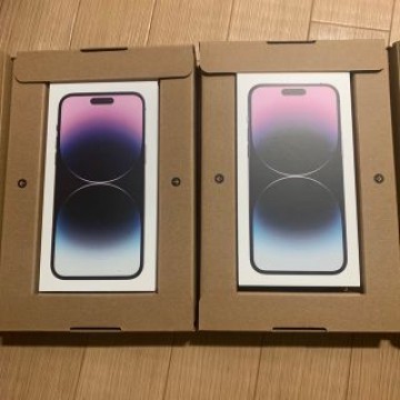 新品2台-IPhone 14 Pro Max 128gbディープパープル