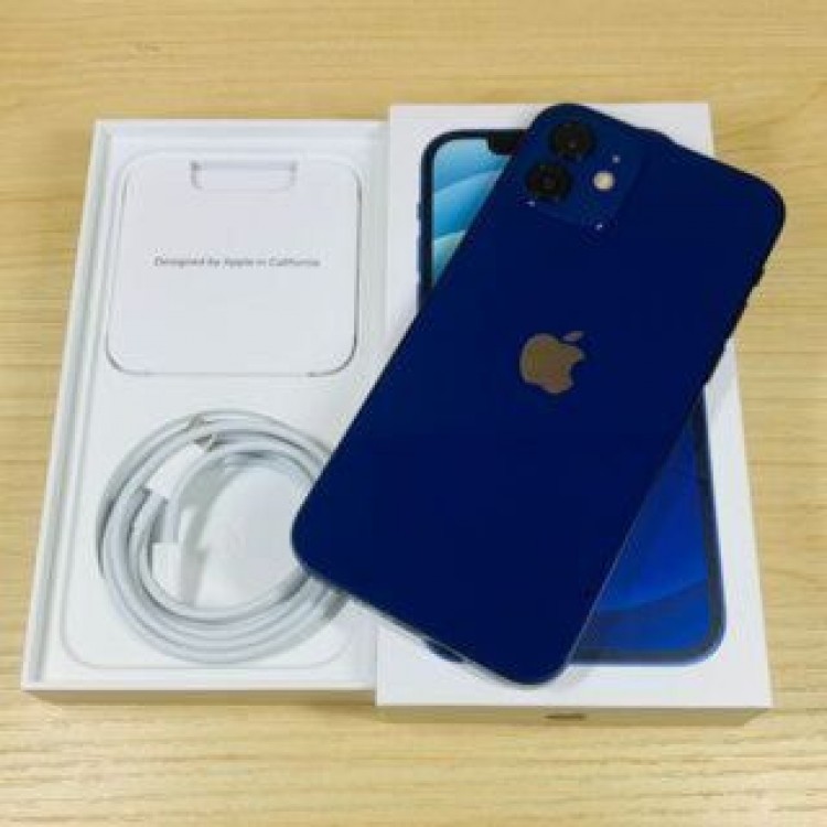 美品 SIMﾌﾘｰ iPhone12 128GB Blue P84