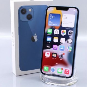Apple iPhone13 128GB Blue  バッテリ92%■SIMフリ