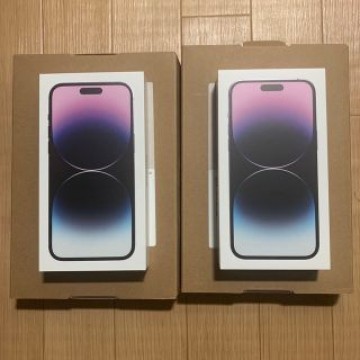 新品2台② - IPhone 14 Pro max 128gbディープパープル