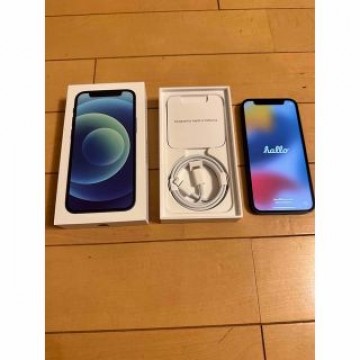 美品！Apple iPhone 12 mini 64GB ブルー MGAP3J/