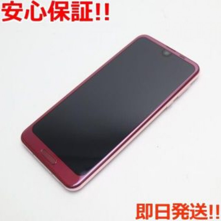 超美品 706SH ローズレッド 本体 白ロム