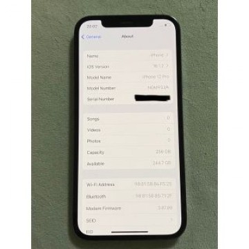 iPhone 12 pro グラファイト 256 GB SIMフリー