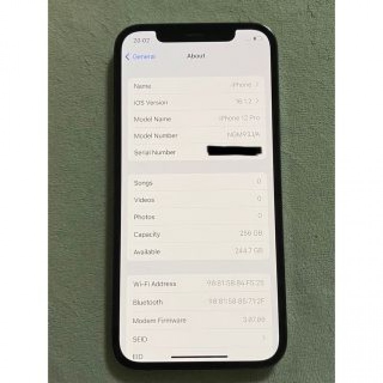 iPhone 12 pro グラファイト 256 GB SIMフリー