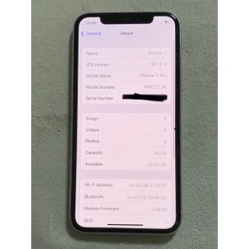 iPhone 11 Pro シルバー 64 GB SIMフリー