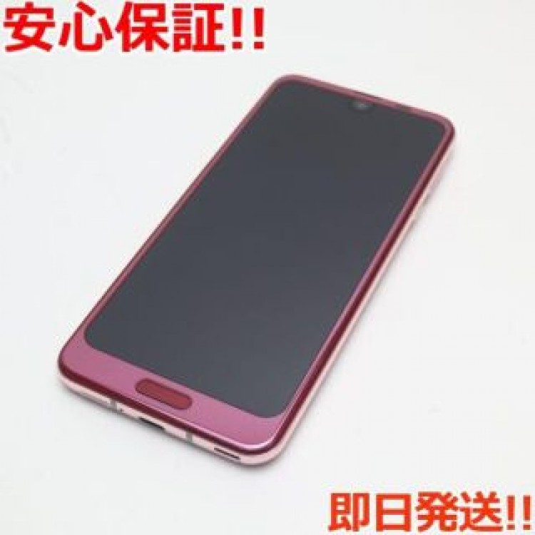 美品 706SH ローズレッド 本体 白ロム  SIMロック解除済み