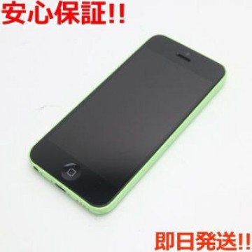 美品 au iPhone5c 32GB グリーン 白ロム