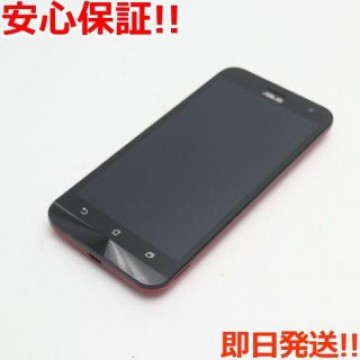 新品同様 SIMフリー ZenFone2 Laser ZE500KL レッド