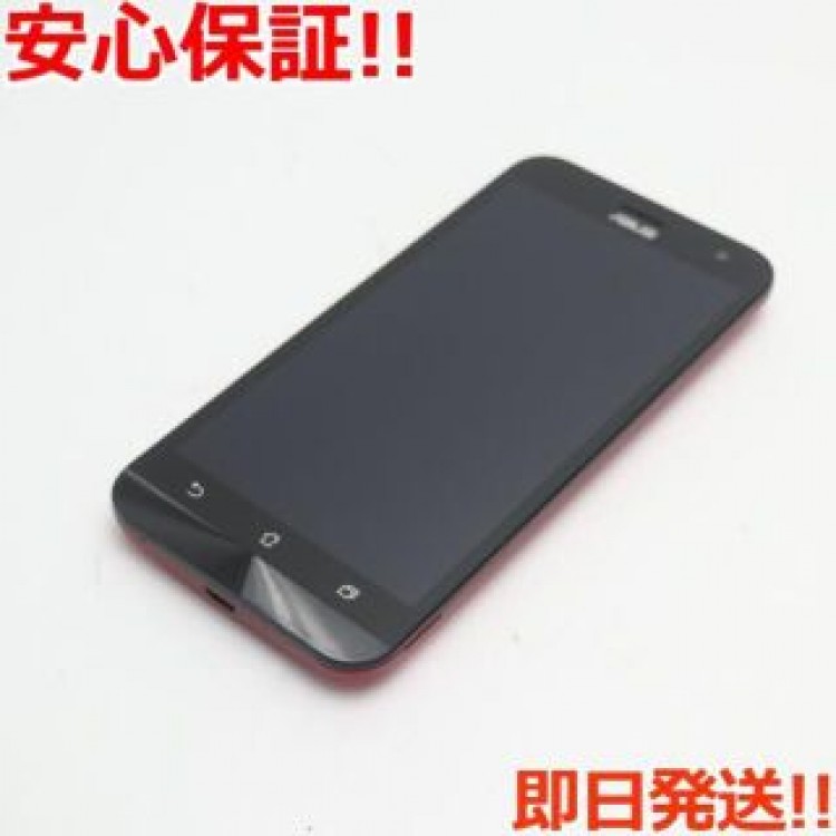 新品同様 SIMフリー ZenFone2 Laser ZE500KL レッド