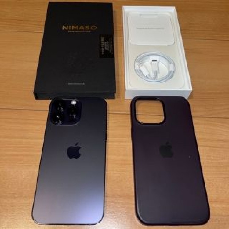【美品】iPhone14 Pro MAX 256G ディープパープル