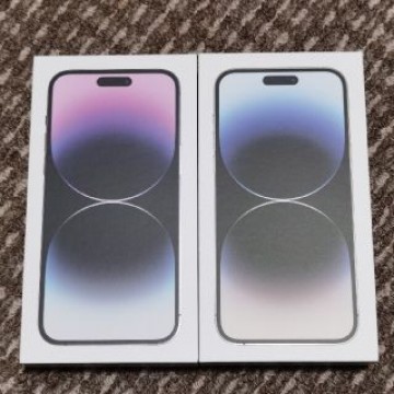 【即日発送】iPhone 14 Pro Max 256GB　銀＆紫