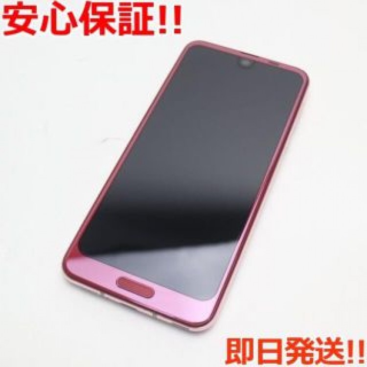 美品 706SH ローズレッド 本体 白ロム  SIMロック解除済み