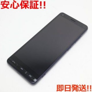 超美品 BASIO4 ロイヤルブルー スマホ 白ロム