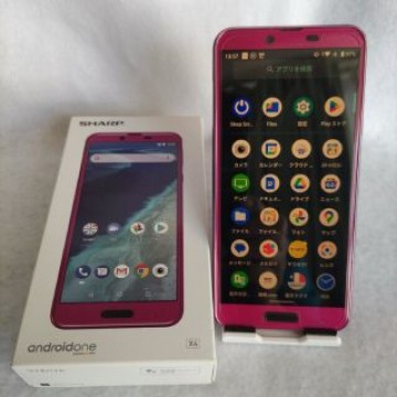 Android one x4 ワンセグ ボルドーピンク 箱 手帳型ケース