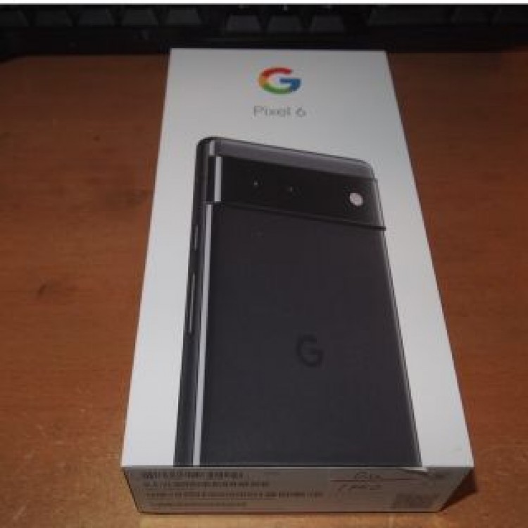 未使用 au Pixel6 128GB StormyBlack ,黒,SIM解