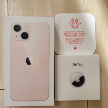 【新品未開封】iPhone13mini 128GB ピンク　兎AirTag付き