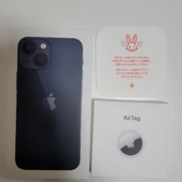 【新品未開封】iPhone13mini 128GB 黒　兎AirTag付き