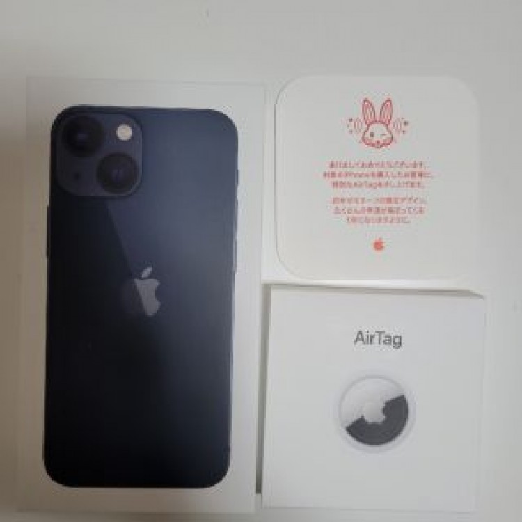 【新品未開封】iPhone13mini 128GB 黒　兎AirTag付き