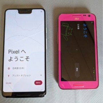 PIXEL3XL　 ＋　auギャラクシー