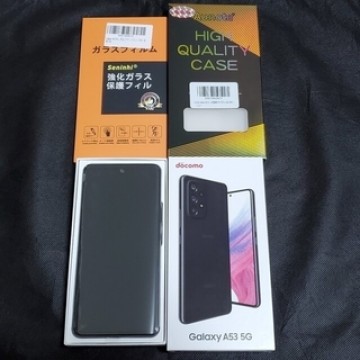 【超美品】GalaxyA53 5G ドコモ サムスン 黒色 ギャラクシーA53