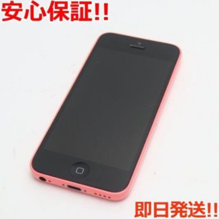 超美品 DoCoMo iPhone5c 16GB ピンク 白ロム