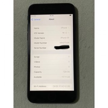 iPhone SE 第2世代 (SE2) ブラック 128 GB SIMフリー