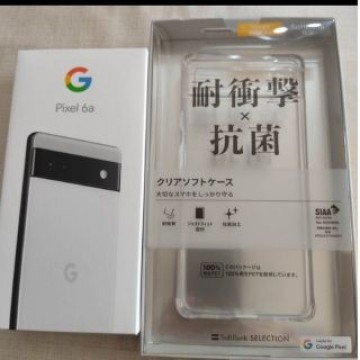 Google Pixel 6a Chalkと クリアケース