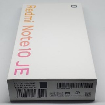 新品Xiaomi Redmi Note 10 JE XIG02 グラファイトグレ