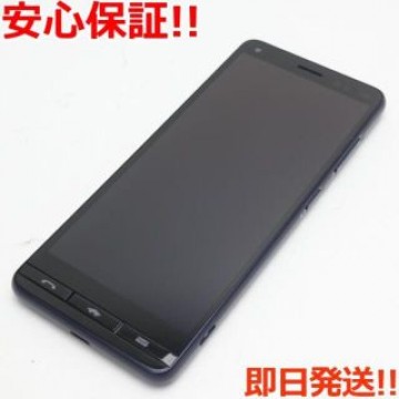 新品同様 BASIO4 ロイヤルブルー スマホ 白ロム