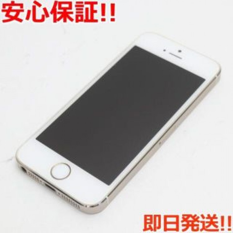 超美品 DoCoMo iPhone5s 16GB ゴールド 白ロム