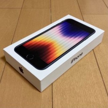 【未使用】SIMフリー　iPhone SE3（第３世代）　64GB　ミッドナイト