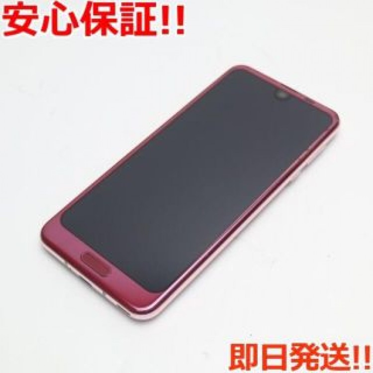 美品 706SH ローズレッドSIMロック解除済み