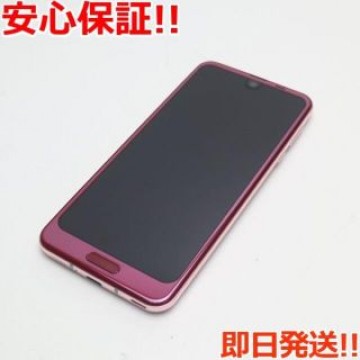 超美品 706SH ローズレッド 本体 白ロム