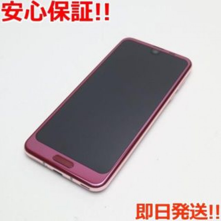 超美品 706SH ローズレッド 本体 白ロム